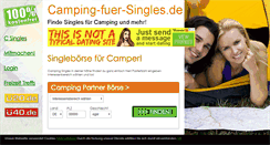 Desktop Screenshot of camping-fuer-singles.de