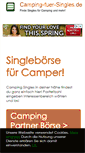 Mobile Screenshot of camping-fuer-singles.de