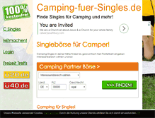 Tablet Screenshot of camping-fuer-singles.de